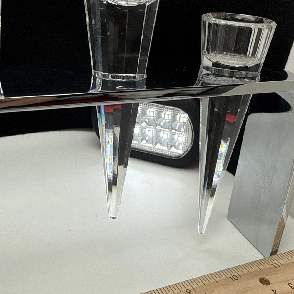 Swarovski Crystal Stalactite Candle Holder #182485 Andree Putman Design AS IS